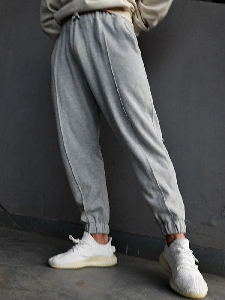 Solid Color All Matched Tie Feet Loose Fitting Jogger sold by Oeyes product image thumbnail 2