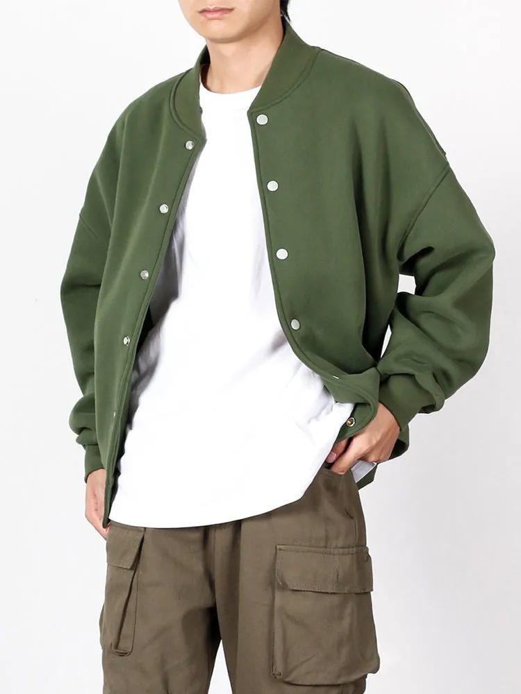 Thickened Solid Colour Bomber Jacket sold by Oeyes product image thumbnail 5