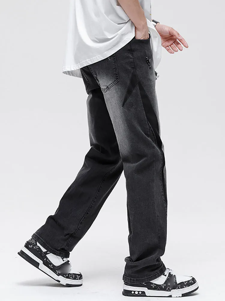 Ripped Casual Embroidered Jeans sold by Oeyes product image thumbnail 4