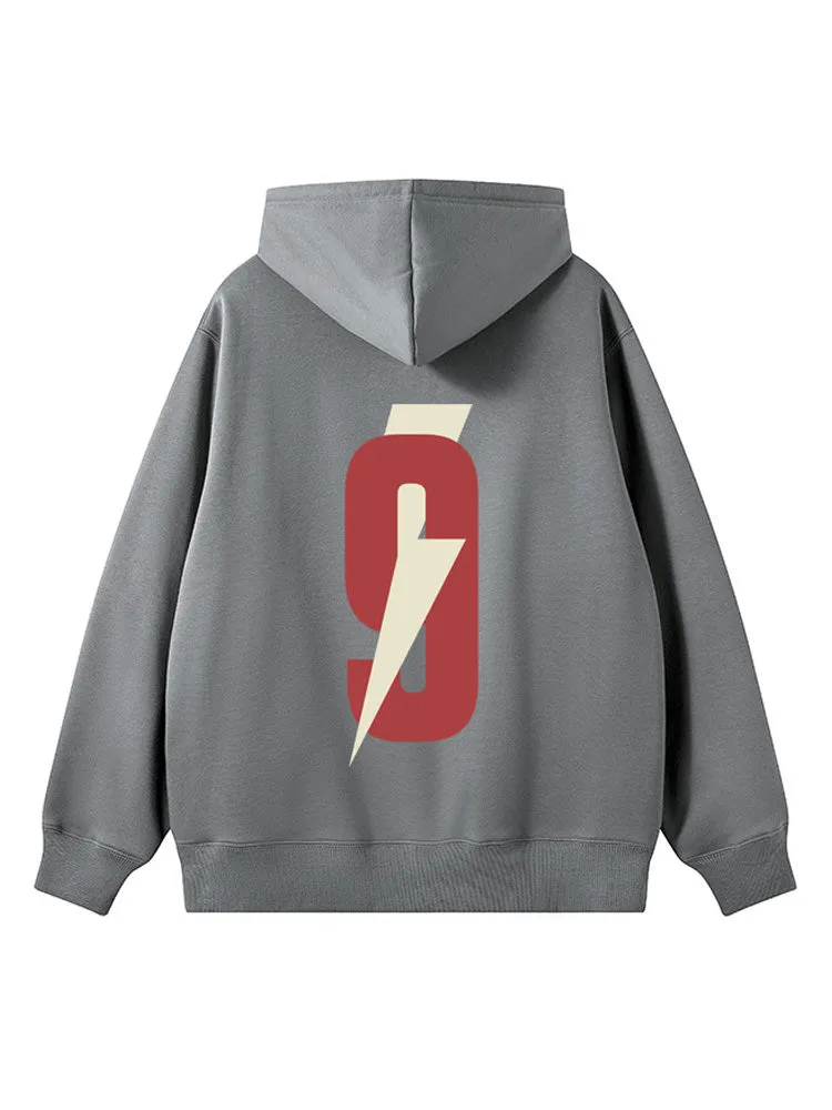 Fleece Double-Line Printed Hoodie sold by Oeyes product image thumbnail 5