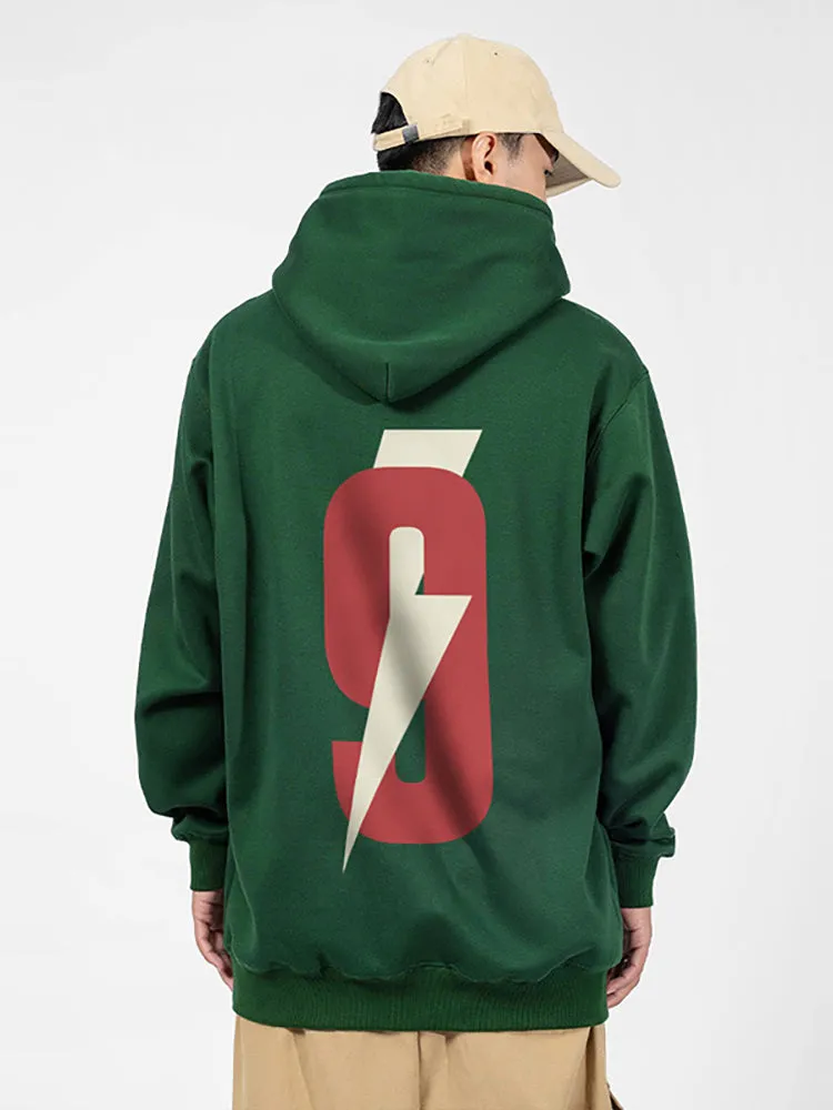 Fleece Double-Line Printed Hoodie sold by Oeyes