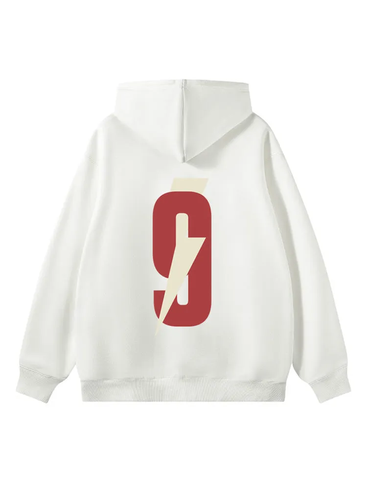 Fleece Double-Line Printed Hoodie sold by Oeyes product image thumbnail 3