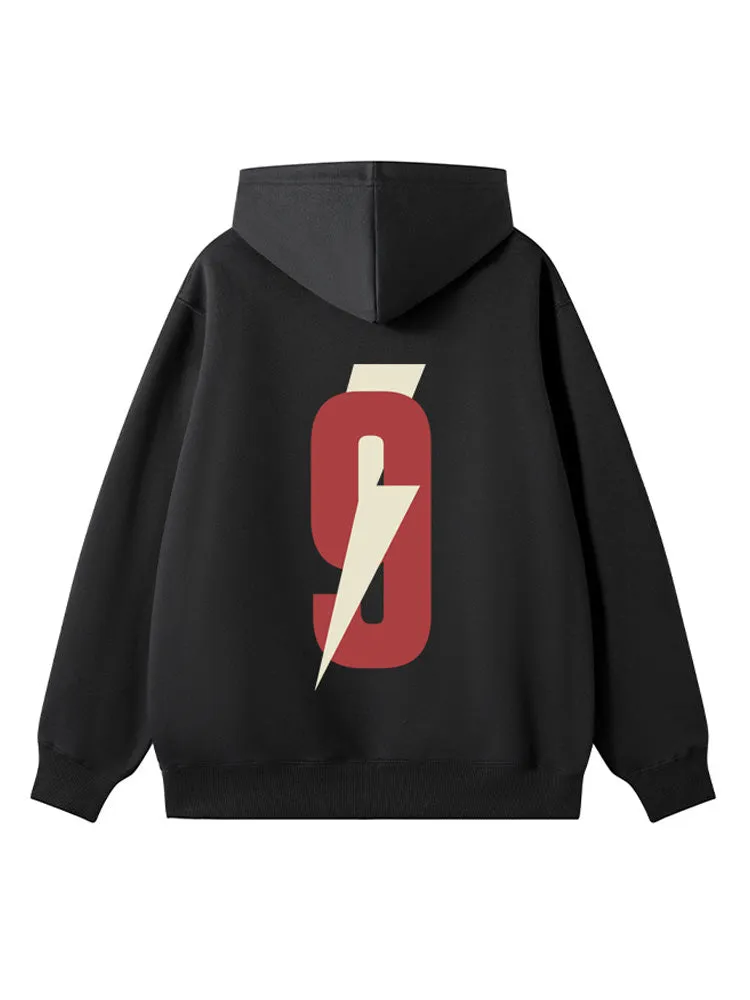 Fleece Double-Line Printed Hoodie sold by Oeyes product image thumbnail 2