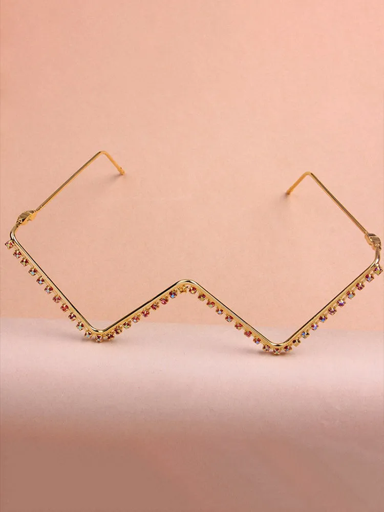 Women'S Luxury Rhinestone Tassel Eyeglass Frames sold by Oeyes product image thumbnail 3