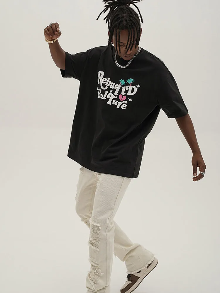 Men'S Foam Chest Letter Print T-Shirts sold by Oeyes product image thumbnail 3