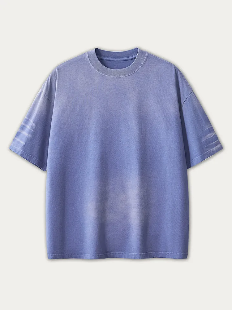 Casual Solid Color Tie-Dye T-Shirt sold by Oeyes product image thumbnail 5