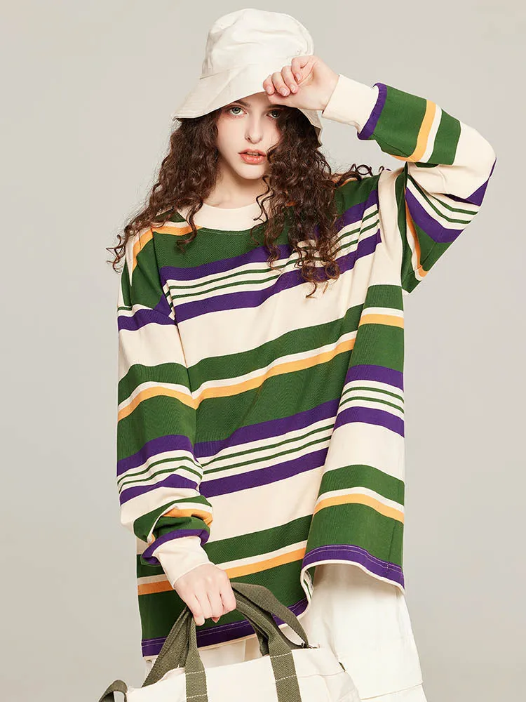 Men'S Stripes Cotton Long-Sleeved T-Shirts sold by Oeyes product image thumbnail 3