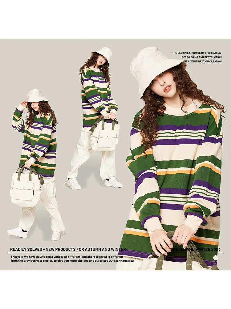 Men'S Stripes Cotton Long-Sleeved T-Shirts sold by Oeyes product image thumbnail 2