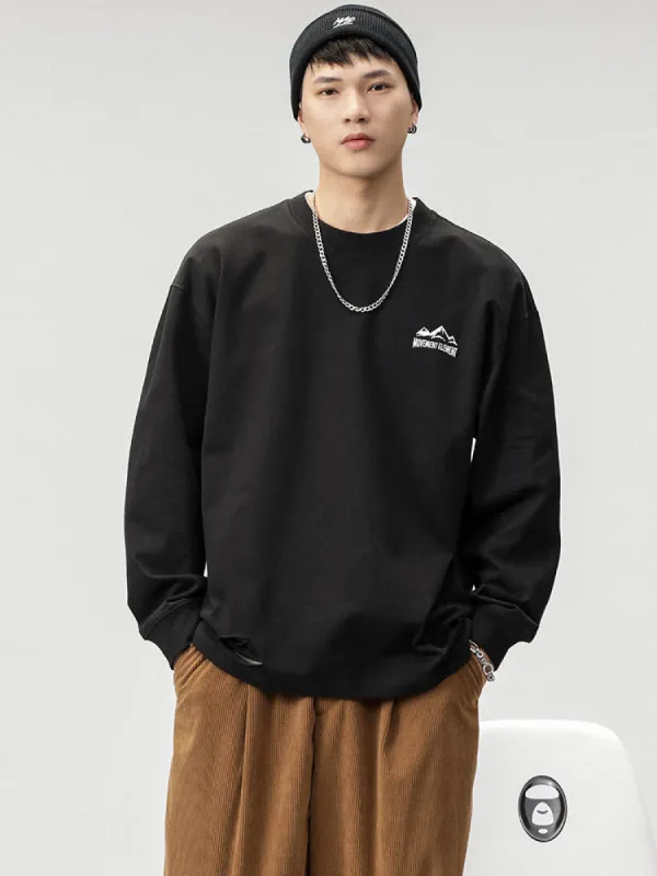 Graphic Print Men's Long-Sleeved T-Shirt sold by Oeyes