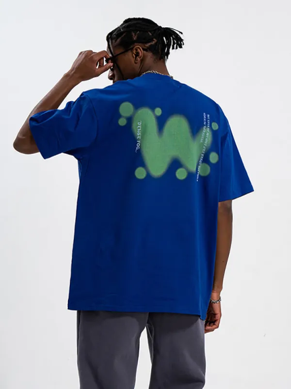Loose-Fitting Print T-Shirt sold by Oeyes