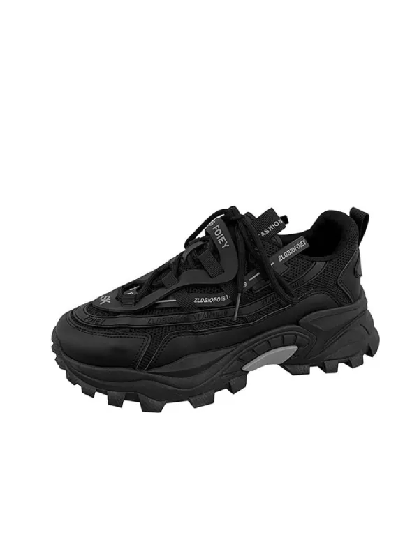 New Fashion Tyre Bottom Solid Color Stylish Clunky Sneakers sold by Oeyes