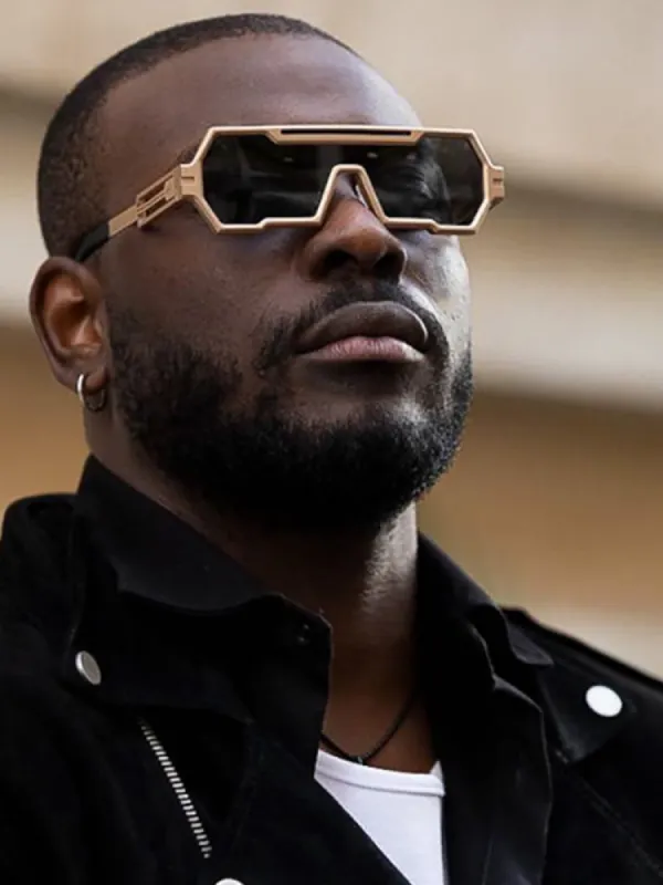 Retro Steampunk One-Piece Irregular Sunglasses sold by Oeyes