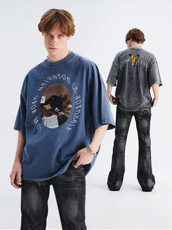 Retro Cartoon Oil Painting T-Shirt sold by Oeyes
