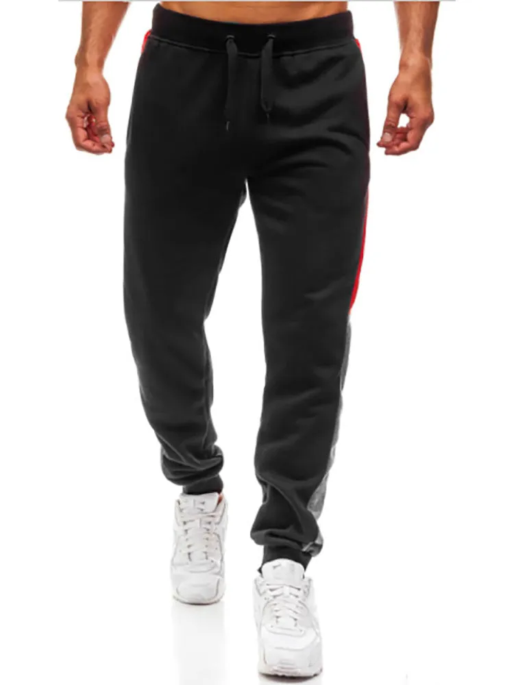 New Men'S Outdoor Sports Casual Pants Splicing Color Stripe Pants Youth Fitness Pants sold by Oeyes product image thumbnail 3