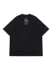 Retro Letter Flame Print Washed T-Shirt sold by Oeyes