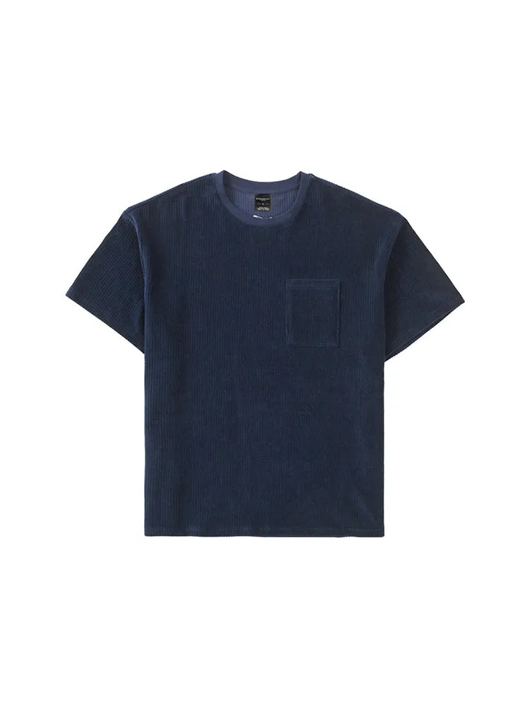 Men'S Crew Neck Corduroy Tees sold by Oeyes product image thumbnail 4