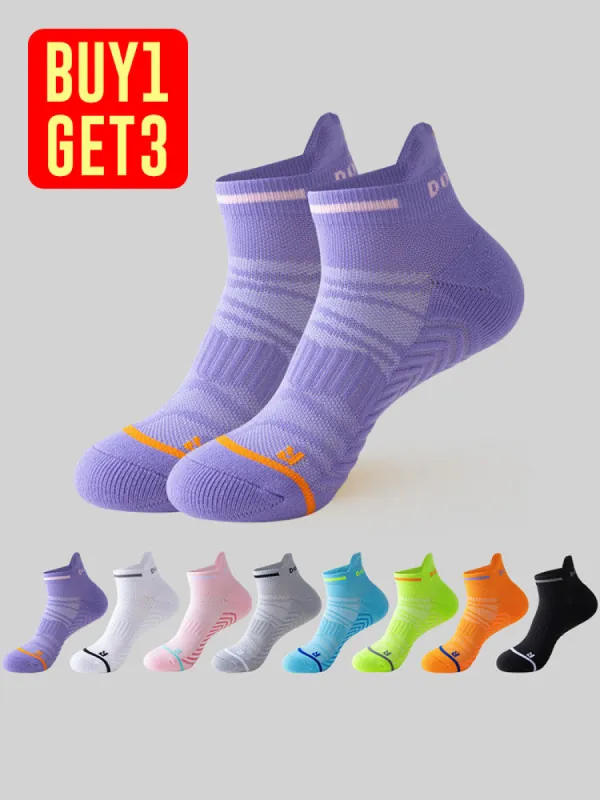 Buy One Get Three Marathon Thickened Towel Bottom Quick Dry Sports Socks sold by Oeyes