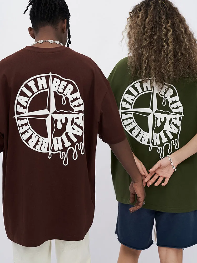 Casual Foam Letter Print T-Shirt sold by Oeyes