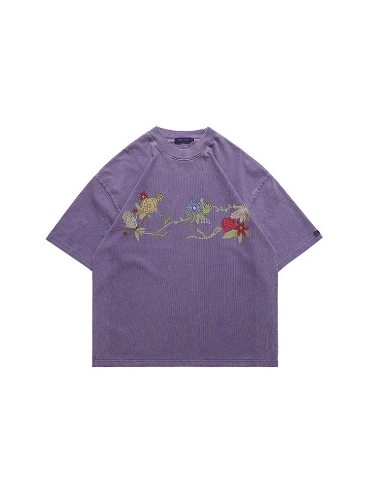 Men'S Vertical Stripes Washed T-Shirts sold by Oeyes product image thumbnail 3