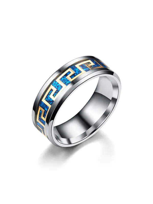 Party Birthday Stainless Steel Fashion Rings Single sold by Oeyes