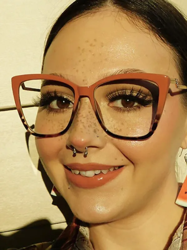 Women'S Cat Eye Sleek Myopic Glasses sold by Oeyes