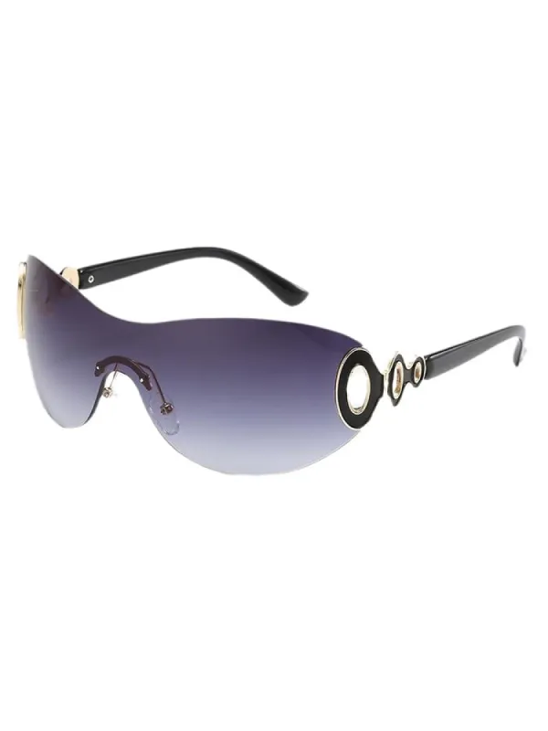 One-Piece Fashionable Frameless Sunglasses sold by Oeyes