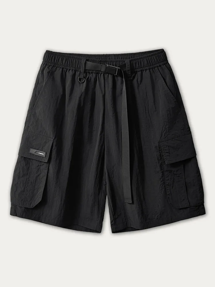 Retro Pocket Drawstring Cargo Shorts sold by Oeyes product image thumbnail 5