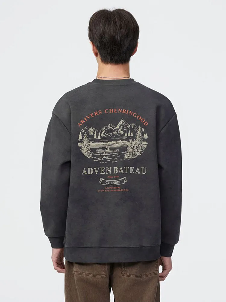 Vintage Printed Washed Hoodie sold by Oeyes product image thumbnail 3