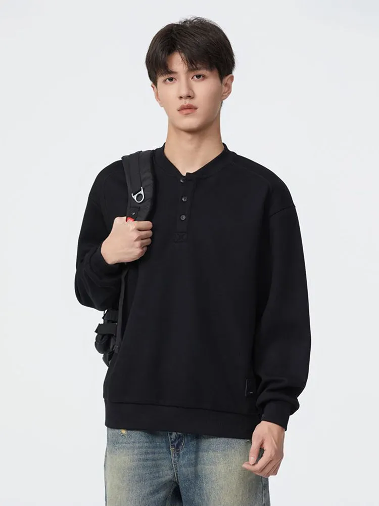 Men'S Threaded Loose Hoodie sold by Oeyes product image thumbnail 3