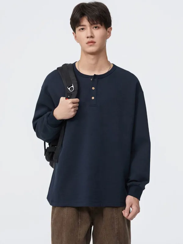 Men'S Hoodie With Button Down Design sold by Oeyes