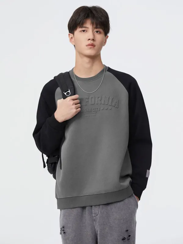 Men'S Colourblock Letter Hoodie sold by Oeyes