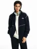 Embroidered Stand-Up Collar Patchwork Striped Jacket sold by Oeyes