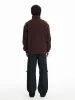 Embroidered Stand-Up Collar Patchwork Striped Jacket sold by Oeyes