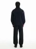 Embroidered Stand-Up Collar Patchwork Striped Jacket sold by Oeyes