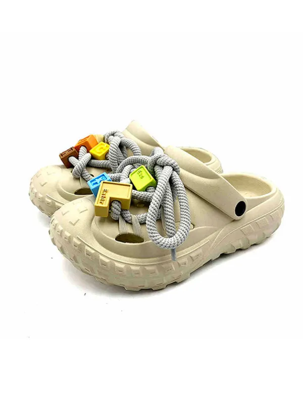 Thick Bottom Height Increasing Beach Sandals sold by Oeyes