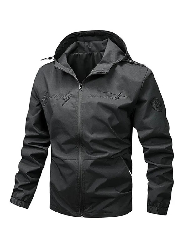 Men'S Fashion Monogrammed Hooded Coat sold by Oeyes