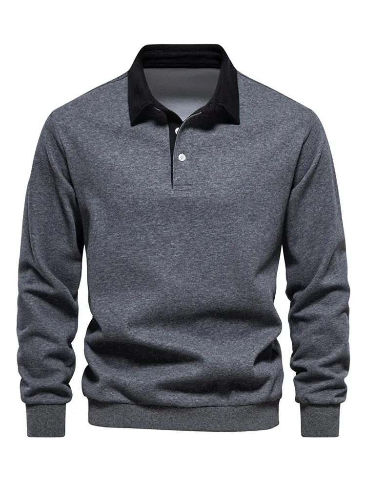 Men's Lapel Casual Hoodie sold by Oeyes product image thumbnail 2