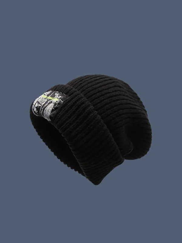 Thickened Warm Knit Beanie for Winter sold by Oeyes