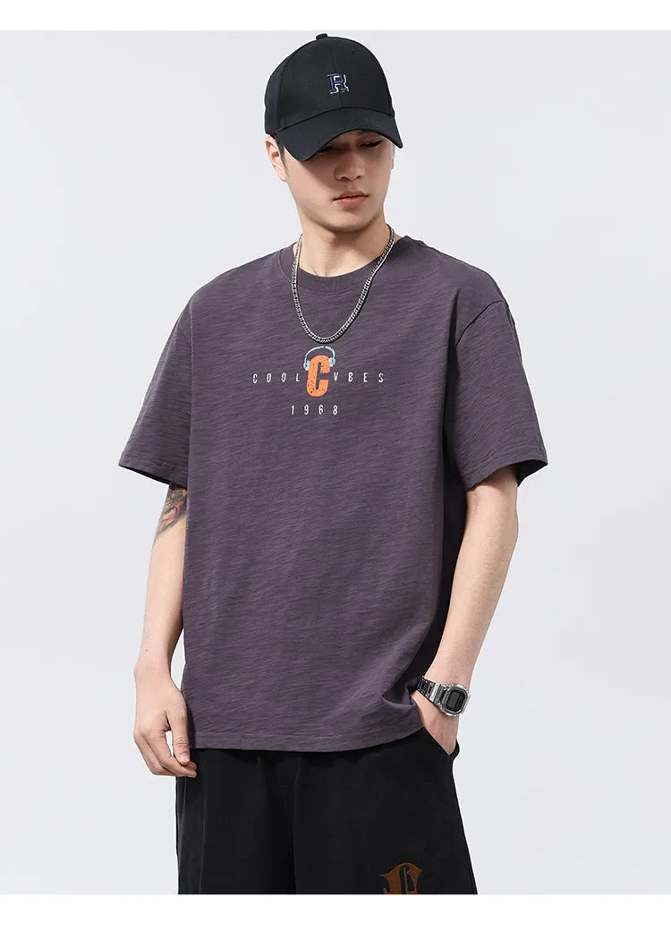 Loose-Fitting Letter Print T-Shirt sold by Oeyes product image thumbnail 3