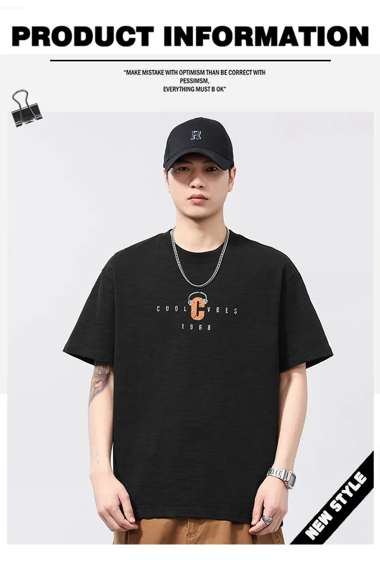 Loose-Fitting Letter Print T-Shirt sold by Oeyes product image thumbnail 2