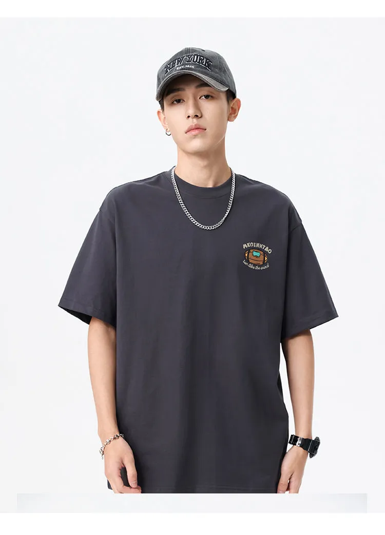 Men's Back Printed Monogram T-Shirt sold by Oeyes product image thumbnail 2