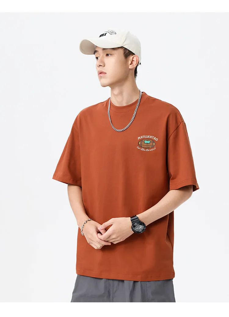 Men's Back Printed Monogram T-Shirt sold by Oeyes product image thumbnail 4