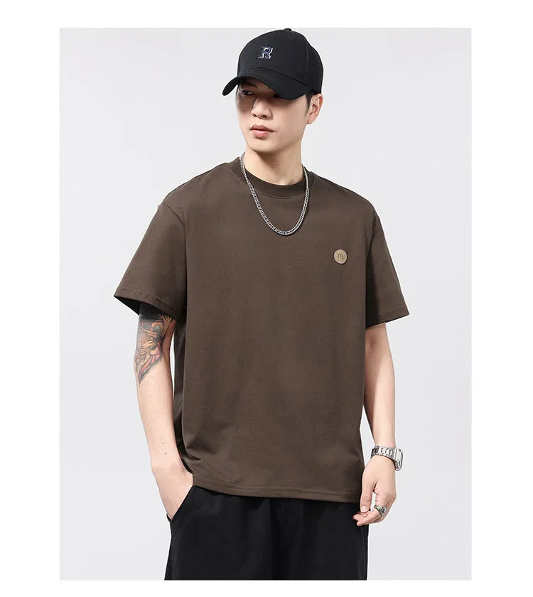 Men's Versatile Crew Neck Loose T-Shirt sold by Oeyes product image thumbnail 4