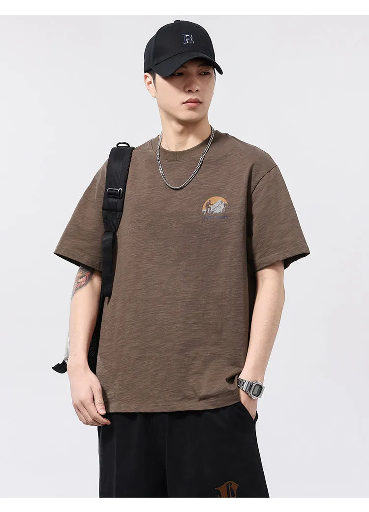 Men's Cotton Printed Loose Fit T-Shirt sold by Oeyes product image thumbnail 4
