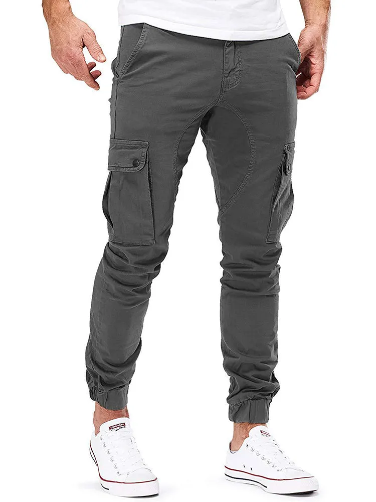 New Men'S Woven Casual Workwear Trousers sold by Oeyes product image thumbnail 2