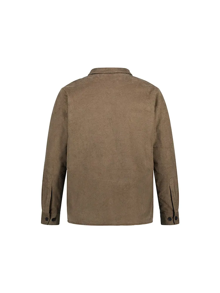 Men'S Solid Color Plush Coat sold by Oeyes product image thumbnail 5
