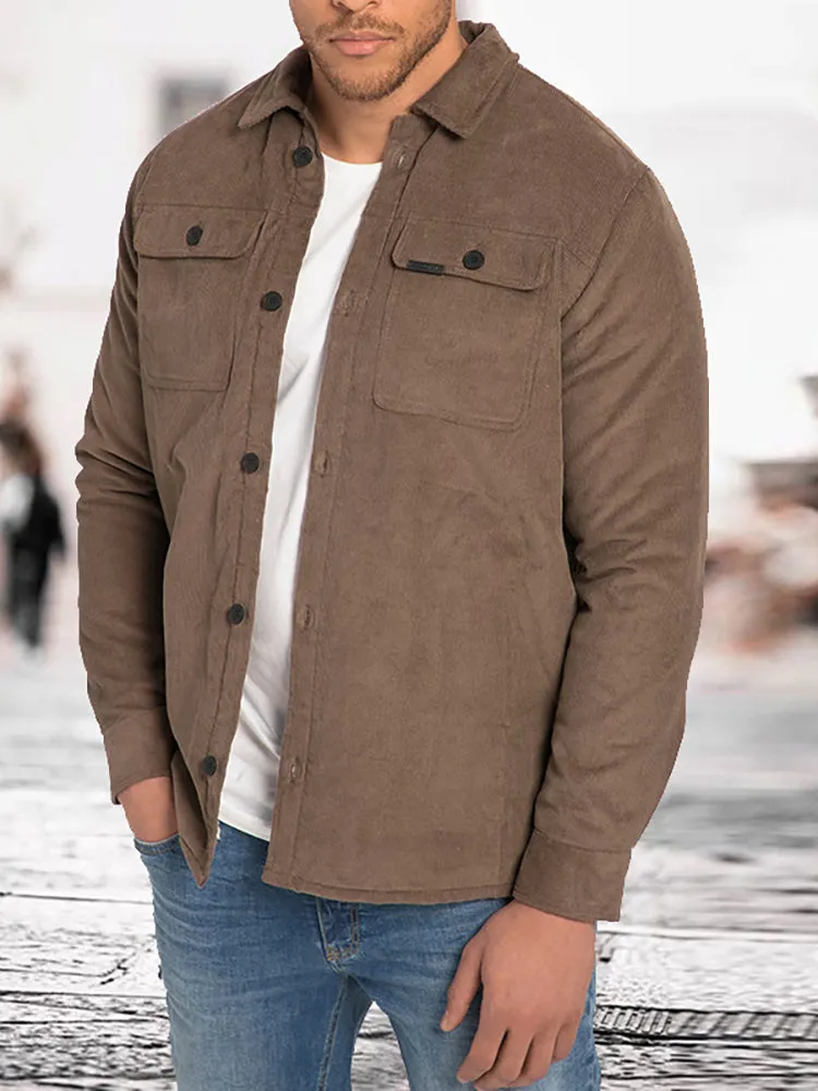 Men'S Solid Color Plush Coat sold by Oeyes product image thumbnail 3