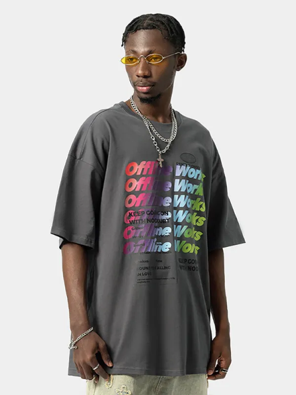 Men'S Chest Letter Print T-Shirts sold by Oeyes