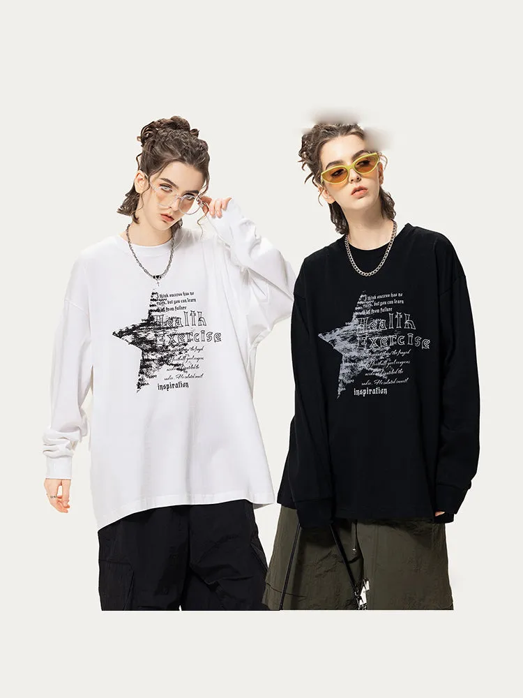 Casual Star Print Hoodie sold by Oeyes product image thumbnail 4