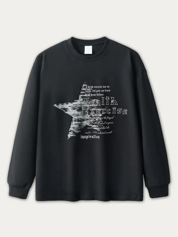 Casual Star Print Hoodie sold by Oeyes